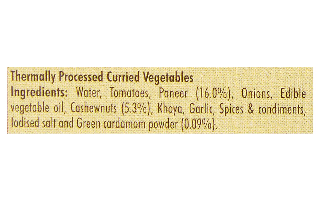 Kitchens Of India Mughlai Paneer    Box  285 grams